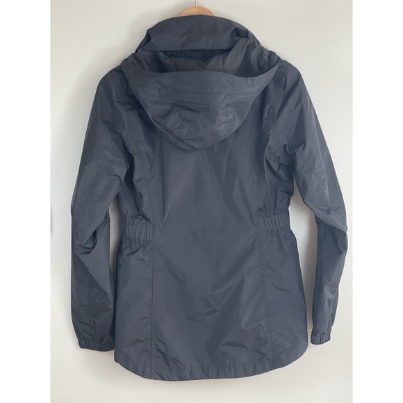 The North Face Womens Resolve ll Small Black Hooded Parka Elastic Waist Raincoat - Picture 5 of 10